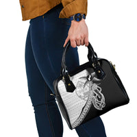 Guam Fish Hook and Palm Tree Shoulder Handbag Polynesian Pattern Half Style LT03 - Polynesian Pride