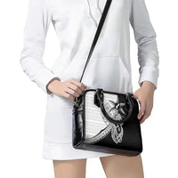 Guam Fish Hook and Palm Tree Shoulder Handbag Polynesian Pattern Half Style LT03 - Polynesian Pride