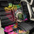 Personalised Vanuatu 44th Anniversary Back Car Seat Cover Boars Tusk and Melanesian Warrior Indipendens Dei