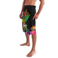 Personalised Vanuatu 44th Anniversary Lavalava Boars Tusk and Melanesian Warrior Indipendens Dei LT03 - Polynesian Pride