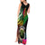 Personalised Vanuatu 44th Anniversary Tank Maxi Dress Boars Tusk and Melanesian Warrior Indipendens Dei