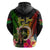 Vanuatu Independence Day Hoodie Boars Tusk and Melanesian Warrior Indipendens Dei