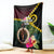 Vanuatu Indipendens Dei Blanket Boars Tusk and Melanesian Warrior Hibiscus