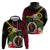 Vanuatu Indipendens Dei Hoodie Boars Tusk and Melanesian Warrior Hibiscus