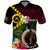 Vanuatu Indipendens Dei Polo Shirt Boars Tusk and Melanesian Warrior Hibiscus