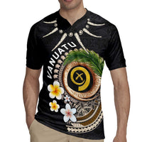 Vanuatu Independence Day Rugby Jersey Melanesian Tribal Pig Tusk with Tropical Plants LT03 - Polynesian Pride