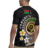 Vanuatu Independence Day Rugby Jersey Melanesian Tribal Pig Tusk with Tropical Plants LT03 - Polynesian Pride