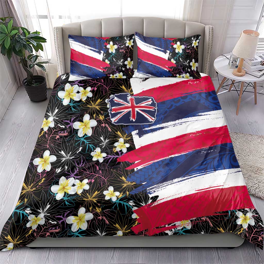 Hawaiian Flag Day Bedding Set Tropical Flowers and Leaves LT03 - Polynesian Pride