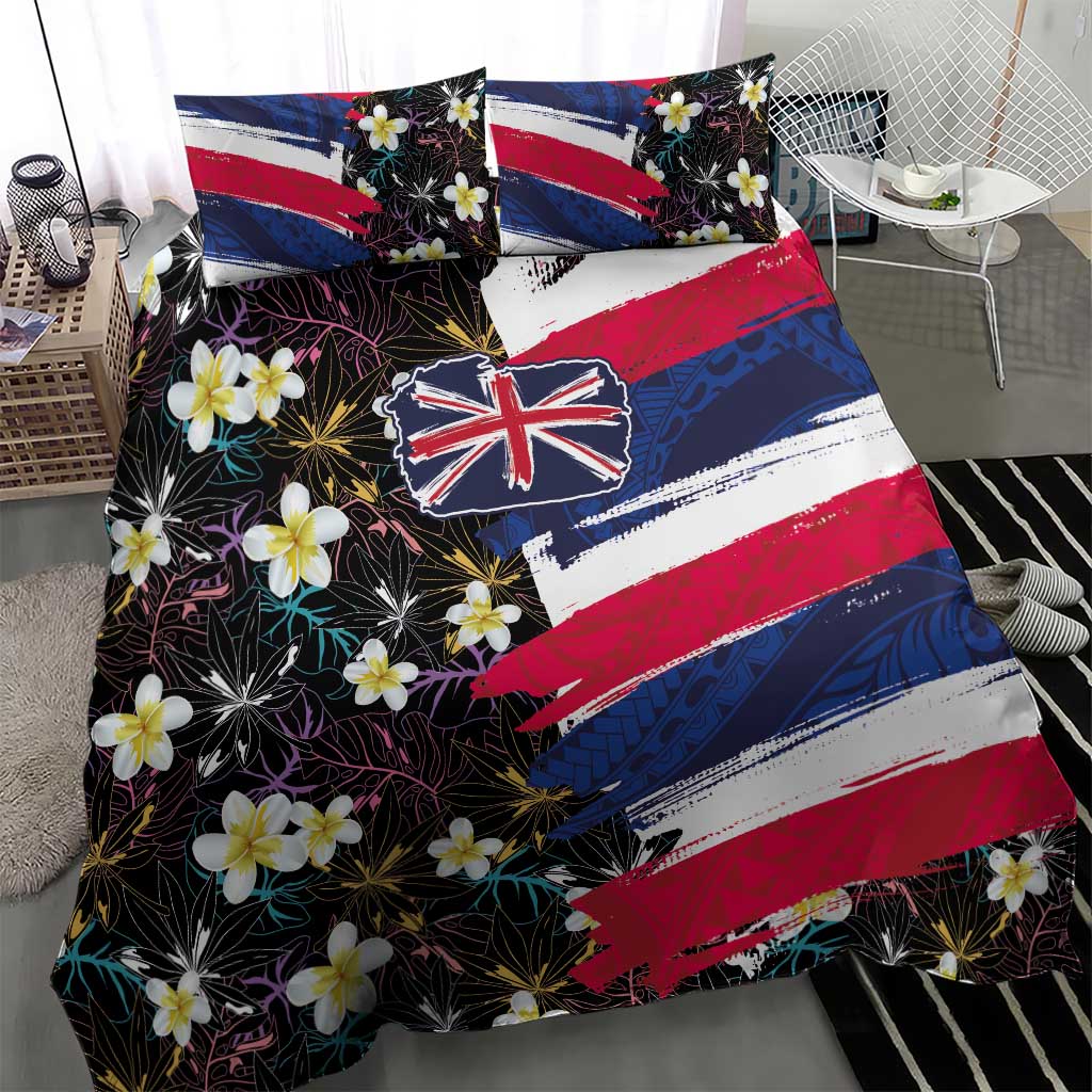 Hawaiian Flag Day Bedding Set Tropical Flowers and Leaves LT03 - Polynesian Pride