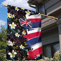 Hawaiian Flag Day Garden Flag Tropical Flowers and Leaves LT03 - Polynesian Pride