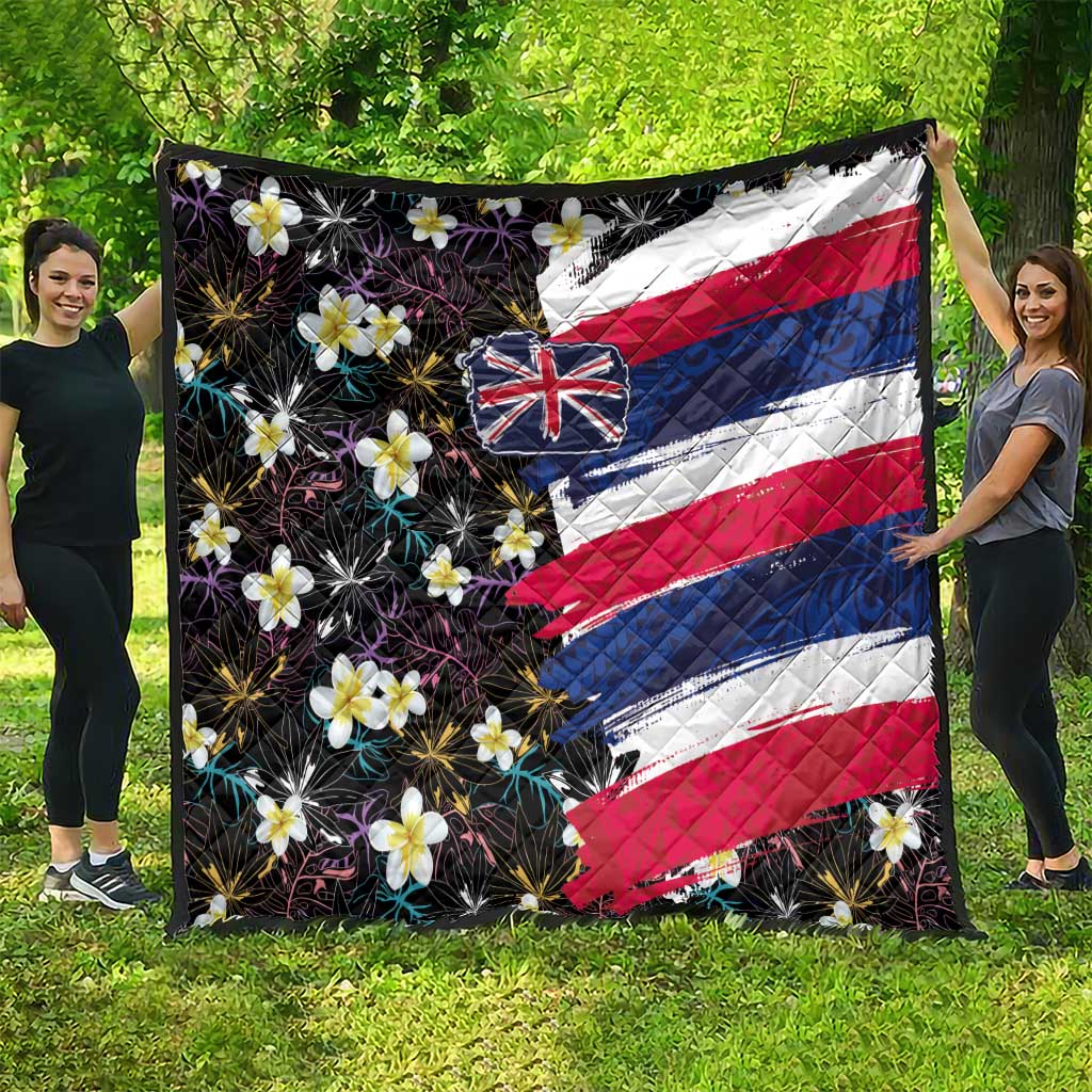 Hawaiian Flag Day Quilt Tropical Flowers and Leaves LT03 - Polynesian Pride