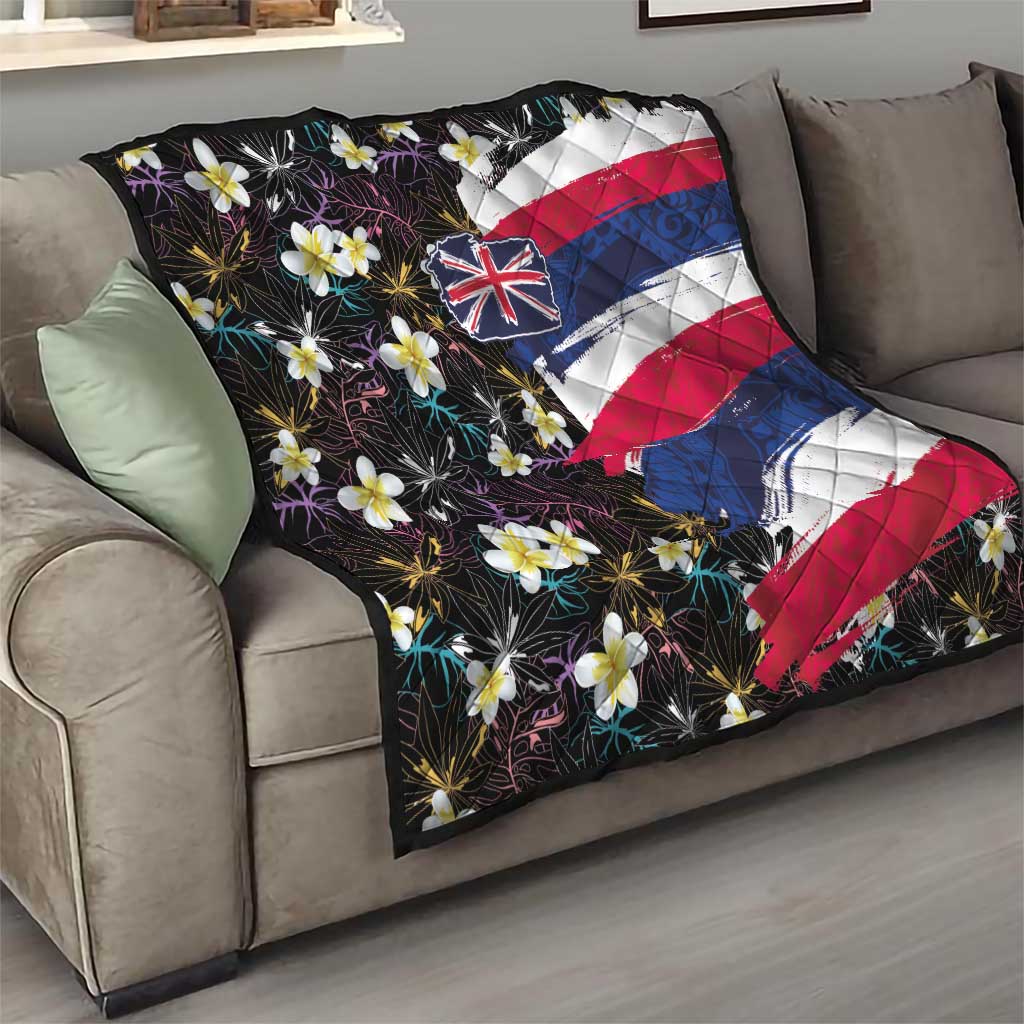 Hawaiian Flag Day Quilt Tropical Flowers and Leaves LT03 - Polynesian Pride