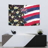 Hawaiian Flag Day Tapestry Tropical Flowers and Leaves LT03 - Polynesian Pride