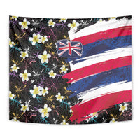 Hawaiian Flag Day Tapestry Tropical Flowers and Leaves LT03 - Polynesian Pride