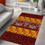 Samoa Siapo and Tapa Area Rug Pacific Tribal Pattern with Hibiscus Striped Style