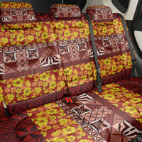 Samoa Siapo and Tapa Back Car Seat Cover Pacific Tribal Pattern with Hibiscus Striped Style LT03 - Polynesian Pride