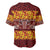 Samoa Siapo and Tapa Baseball Jersey Pacific Tribal Pattern with Hibiscus Striped Style