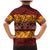 Samoa Siapo and Tapa Family Matching Mermaid Dress and Hawaiian Shirt Pacific Tribal Pattern with Hibiscus Striped Style