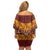 Samoa Siapo and Tapa Family Matching Off Shoulder Short Dress and Hawaiian Shirt Pacific Tribal Pattern with Hibiscus Striped Style