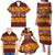 Samoa Siapo and Tapa Family Matching Puletasi and Hawaiian Shirt Pacific Tribal Pattern with Hibiscus Striped Style