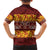 Samoa Siapo and Tapa Family Matching Short Sleeve Bodycon Dress and Hawaiian Shirt Pacific Tribal Pattern with Hibiscus Striped Style