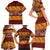 Samoa Siapo and Tapa Family Matching Short Sleeve Bodycon Dress and Hawaiian Shirt Pacific Tribal Pattern with Hibiscus Striped Style