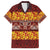 Samoa Siapo and Tapa Family Matching Short Sleeve Bodycon Dress and Hawaiian Shirt Pacific Tribal Pattern with Hibiscus Striped Style