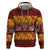 Samoa Siapo and Tapa Hoodie Pacific Tribal Pattern with Hibiscus Striped Style