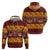 Samoa Siapo and Tapa Hoodie Pacific Tribal Pattern with Hibiscus Striped Style