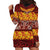 Samoa Siapo and Tapa Hoodie Dress Pacific Tribal Pattern with Hibiscus Striped Style