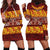 Samoa Siapo and Tapa Hoodie Dress Pacific Tribal Pattern with Hibiscus Striped Style