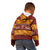 Samoa Siapo and Tapa Kid Hoodie Pacific Tribal Pattern with Hibiscus Striped Style