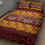 Samoa Siapo and Tapa Quilt Bed Set Pacific Tribal Pattern with Hibiscus Striped Style