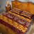 Samoa Siapo and Tapa Quilt Bed Set Pacific Tribal Pattern with Hibiscus Striped Style