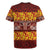 Samoa Siapo and Tapa Rugby Jersey Pacific Tribal Pattern with Hibiscus Striped Style