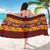 Samoa Siapo and Tapa Sarong Pacific Tribal Pattern with Hibiscus Striped Style