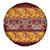 Samoa Siapo and Tapa Spare Tire Cover Pacific Tribal Pattern with Hibiscus Striped Style