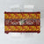 Samoa Siapo and Tapa Tablecloth Pacific Tribal Pattern with Hibiscus Striped Style