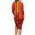 Samoa Tapa Pacific Tribal Pattern Family Matching Long Sleeve Bodycon Dress and Hawaiian Shirt Hibiscus and Plumeria