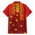 Samoa Tapa Pacific Tribal Pattern Family Matching Off Shoulder Short Dress and Hawaiian Shirt Hibiscus and Plumeria