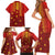 Samoa Tapa Pacific Tribal Pattern Family Matching Short Sleeve Bodycon Dress and Hawaiian Shirt Hibiscus and Plumeria