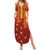 Samoa Tapa Pacific Tribal Pattern Family Matching Summer Maxi Dress and Hawaiian Shirt Hibiscus and Plumeria