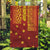 Samoa Tapa Pacific Tribal Pattern Garden Flag Hibiscus and Plumeria