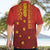 Samoa Tapa Pacific Tribal Pattern Hawaiian Shirt Hibiscus and Plumeria