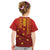 Samoa Tapa Pacific Tribal Pattern Kid T Shirt Hibiscus and Plumeria