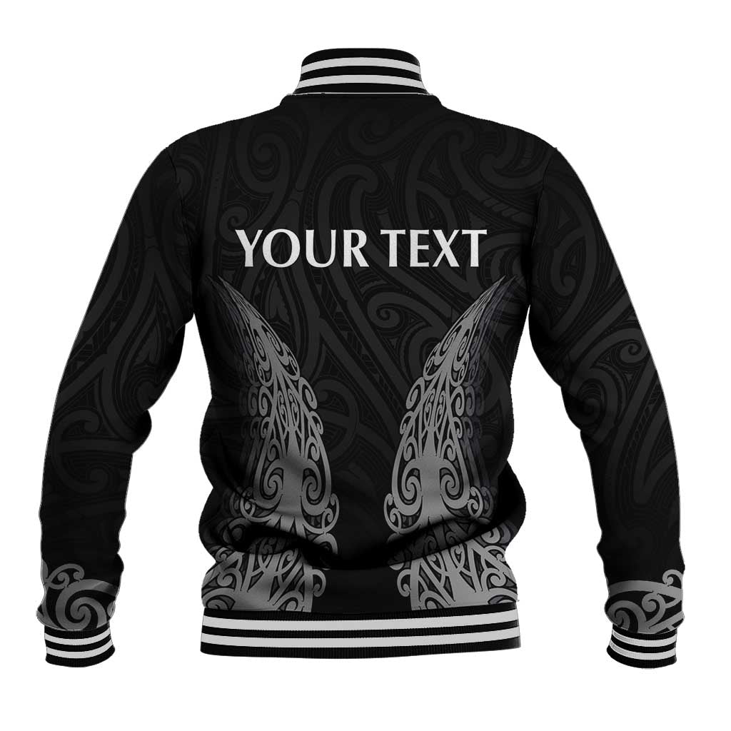New Zealand Netball Baseball Jacket Koru and Maori Tattoo Jersey LT03 - Polynesian Pride