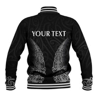 New Zealand Netball Baseball Jacket Koru and Maori Tattoo Jersey LT03 - Polynesian Pride