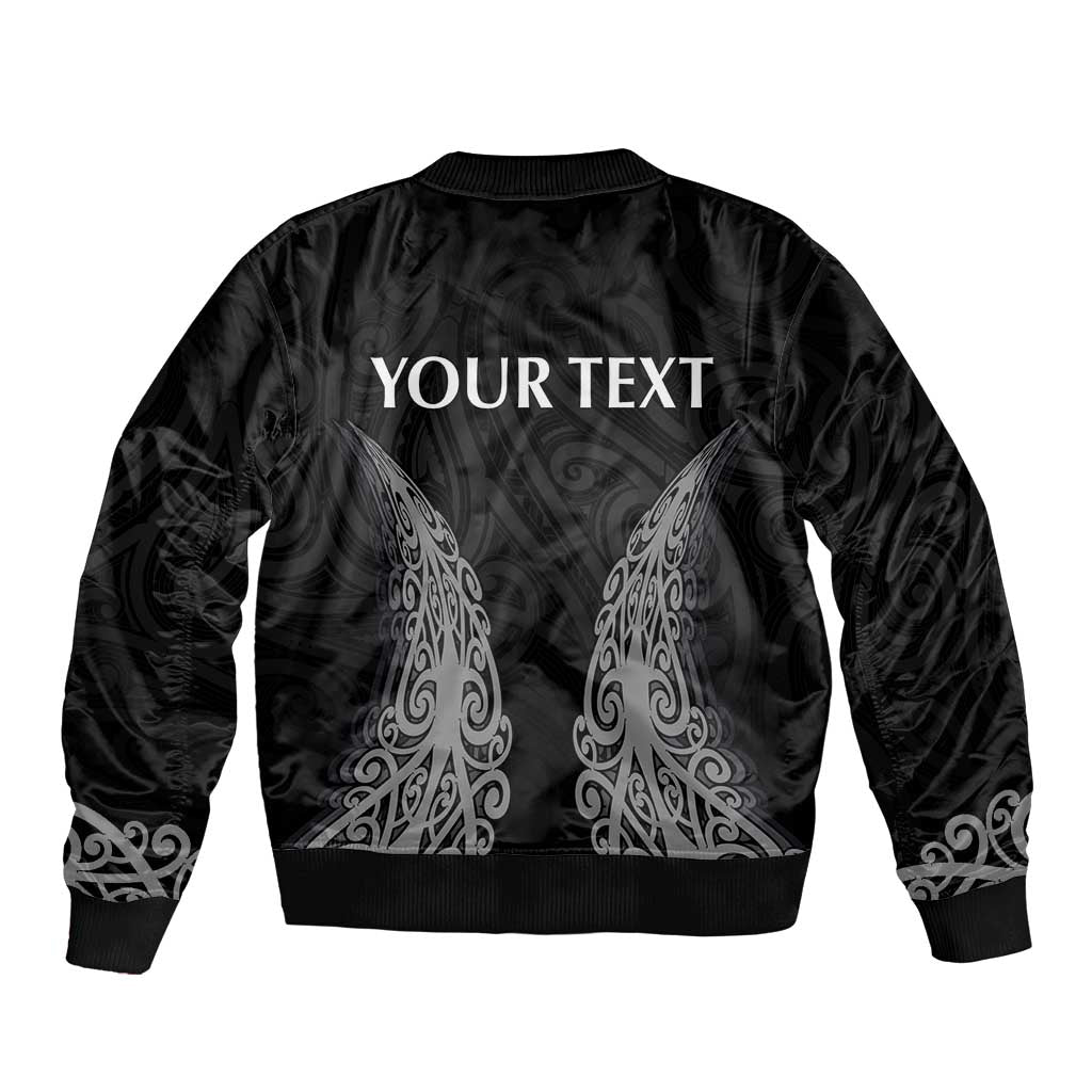 New Zealand Netball Bomber Jacket Koru and Maori Tattoo Jersey LT03 - Polynesian Pride