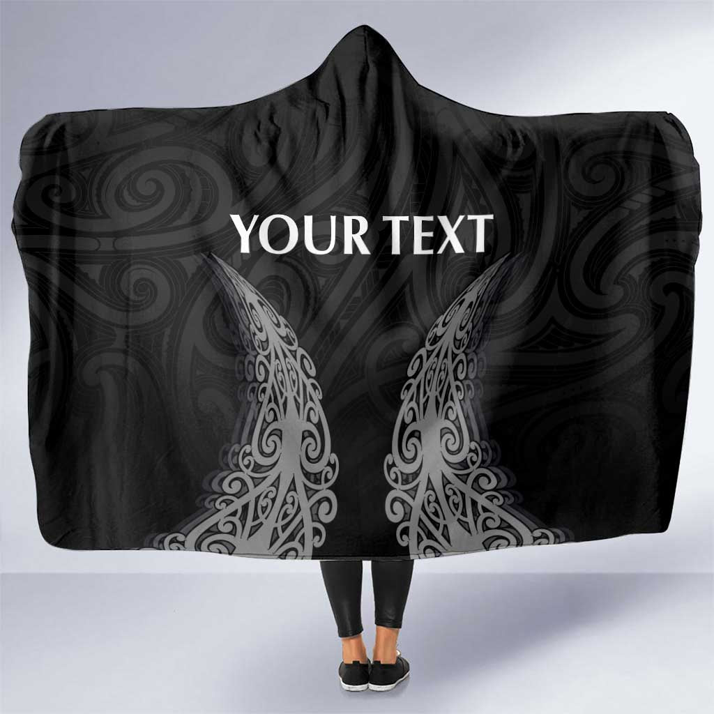 New Zealand Netball Hooded Blanket Koru and Maori Tattoo Jersey