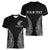 New Zealand Netball Women V-Neck T-Shirt Koru and Maori Tattoo Jersey